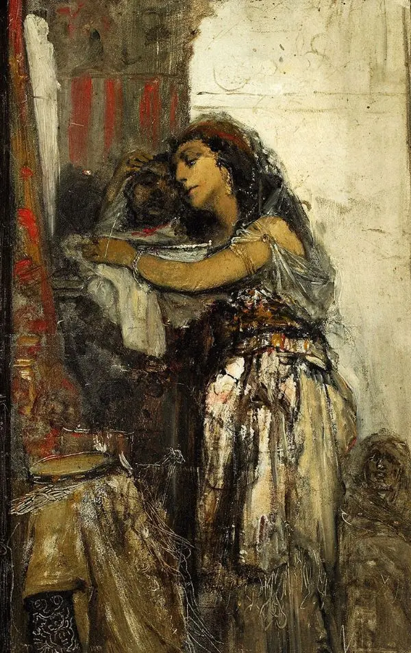 Salome with the Head of St John c1877 By Maurycy Gottlieb