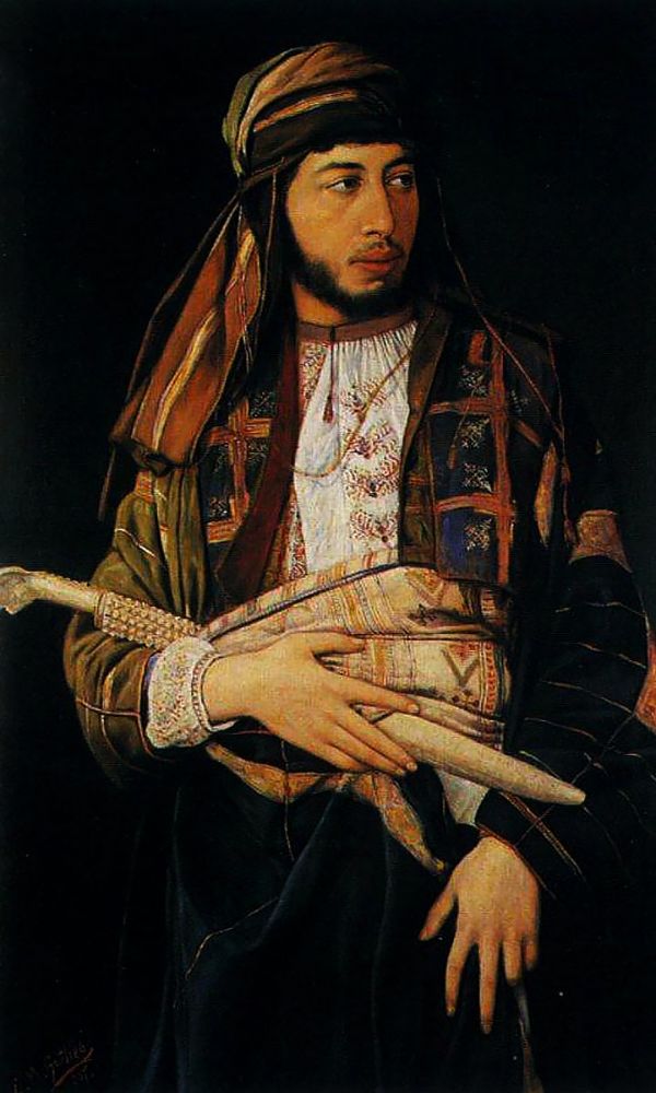 Self Portrait in Arab Dress | Oil Painting Reproduction