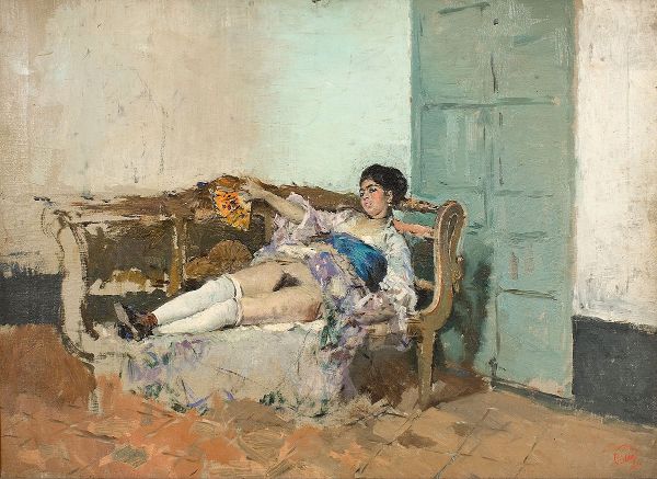 Carmen Bastian by Maria Fortuny | Oil Painting Reproduction