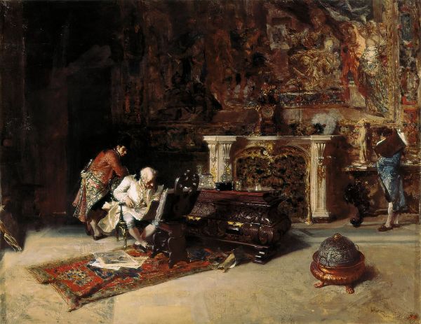 Engraving Collector 1863 by Maria Fortuny | Oil Painting Reproduction
