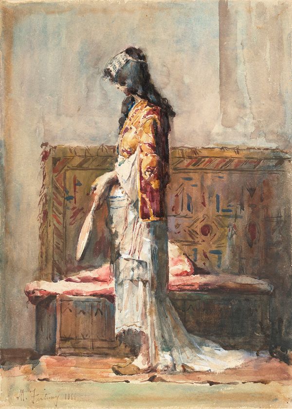 Moroccan Woman by Maria Fortuny | Oil Painting Reproduction
