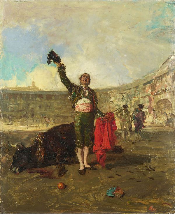 The Bullfighters Salute by Maria Fortuny | Oil Painting Reproduction