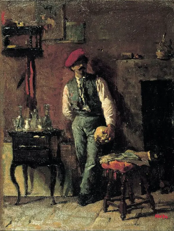 Portrait of the Sculptor Jeronimo Sunol By Maria Fortuny