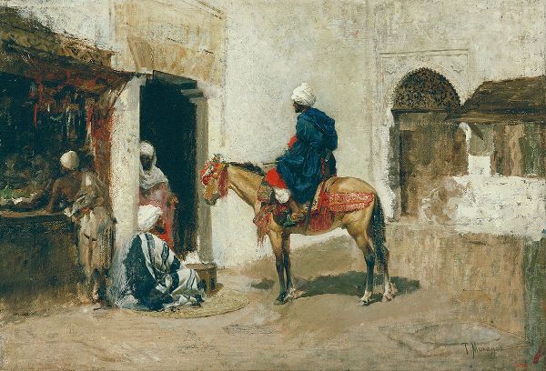 Tomas Moragas Moroccan on Horseback | Oil Painting Reproduction