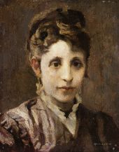 Female Portrait III By Giuseppe Amisani