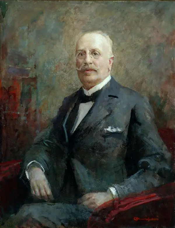 Portrait of the Cav Felice Fossati 1920 By Giuseppe Amisani
