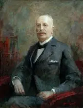 Portrait of the Cav Felice Fossati 1920 By Giuseppe Amisani