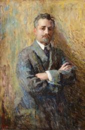 Ritratto di Gentiluomo 1915 By Giuseppe Amisani