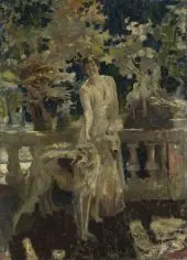 Sulla Terrazza in Company Dei Cani By Giuseppe Amisani