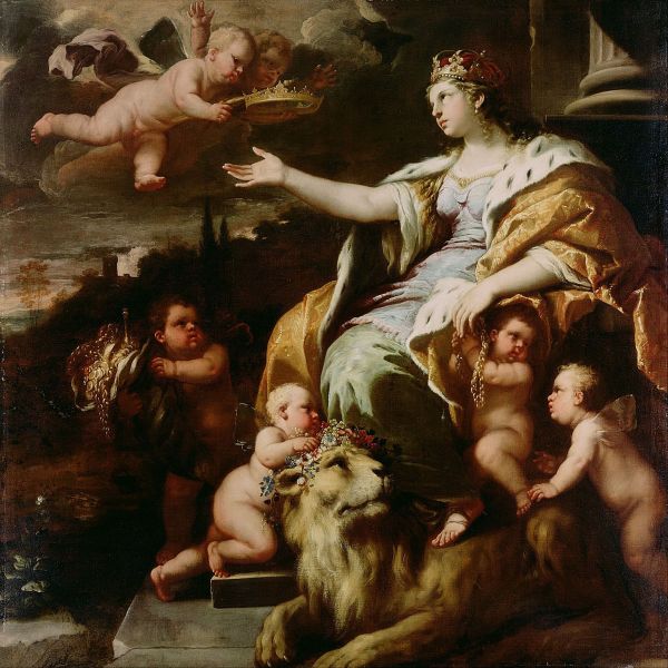 Allegory of Magnanimity c1670 by Luca Giordano | Oil Painting Reproduction