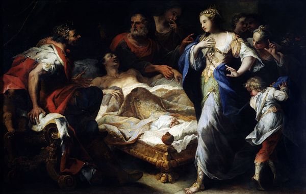 Antiochus and Stratonice by Luca Giordano | Oil Painting Reproduction