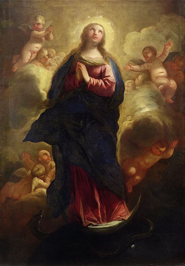 Assumption of the Virgin by Luca Giordano | Oil Painting Reproduction