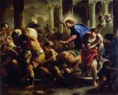 Christ Driving the Merchants from the Temple By Luca Giordano
