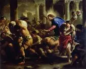 Christ Driving the Merchants from the Temple By Luca Giordano