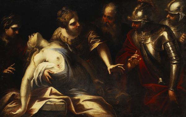 Death of Lucretia 2 by Luca Giordano | Oil Painting Reproduction