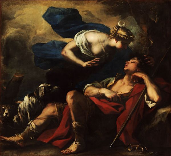 Diana and Endymion c1675 by Luca Giordano | Oil Painting Reproduction