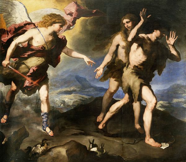 Expulsion from Paradise 1652 by Luca Giordano | Oil Painting Reproduction