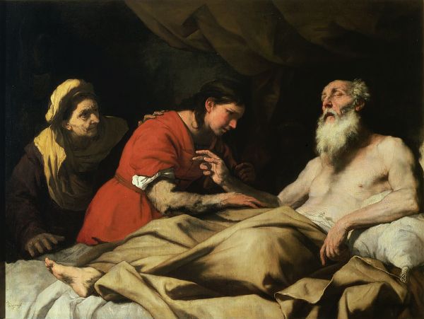 Issac Blessing Jacob by Luca Giordano | Oil Painting Reproduction