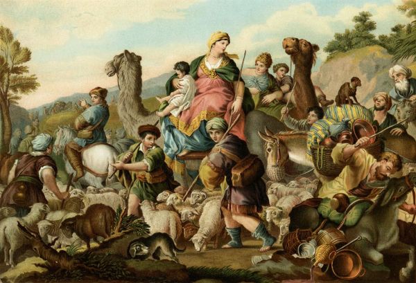 Jacobs Escape by Luca Giordano | Oil Painting Reproduction