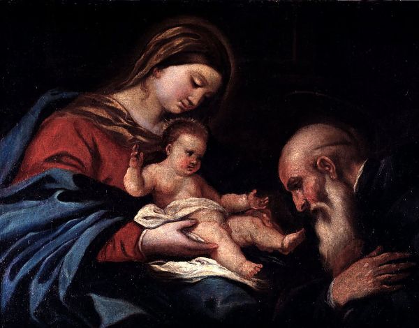 Madonna with Child and Saint Benedict | Oil Painting Reproduction