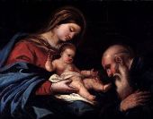 Madonna with Child and Saint Benedict By Luca Giordano