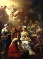 Nativity By Luca Giordano