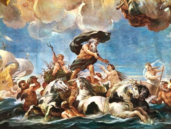 Neptune by Luca Giordano | Oil Painting Reproduction