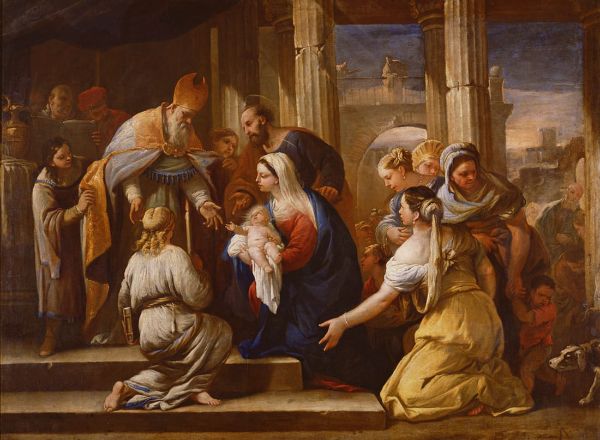 Presentation at the Temple by Luca Giordano | Oil Painting Reproduction