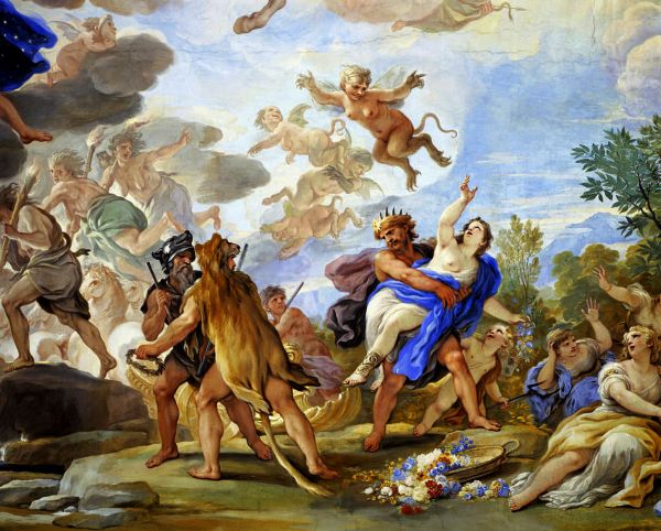 Rape of Proserpina detail of Cycle of Frescoes in Hall of Mirrors | Oil Painting Reproduction