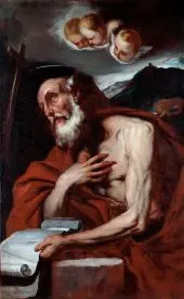 Representation of Saint Jerome By Luca Giordano