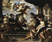Rubens Painting the Allegory of Peace By Luca Giordano