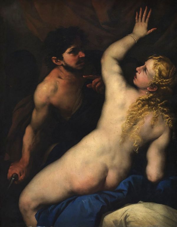 Tarquinius and Lucretia 1 by Luca Giordano | Oil Painting Reproduction