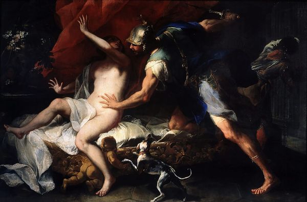 Tarquinius and Lucretia 2 by Luca Giordano | Oil Painting Reproduction