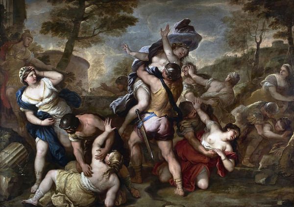 The Abduction of Sabines by Luca Giordano | Oil Painting Reproduction