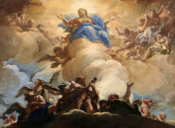 The Assumption of the Virgin by Luca Giordano | Oil Painting Reproduction