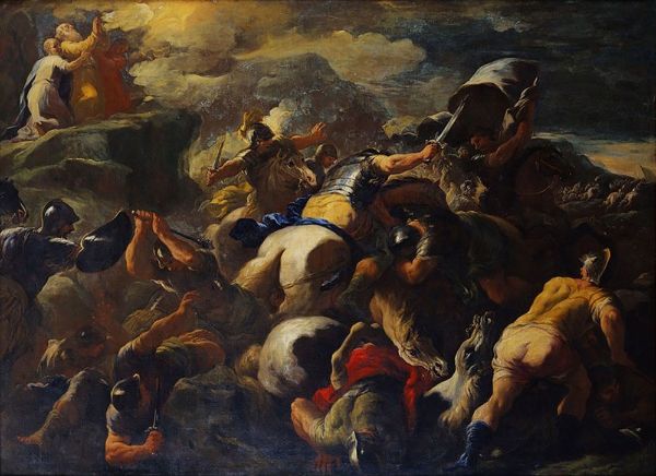 The Battle between the Israelites and the Amalek | Oil Painting Reproduction