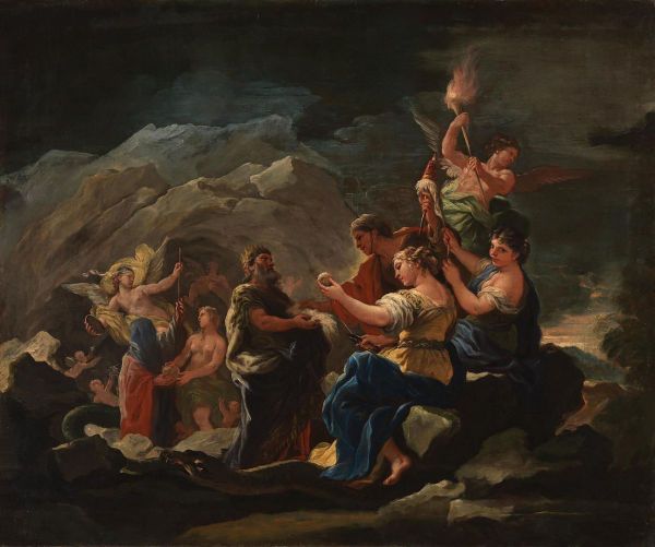 The Cave of Eternity by Luca Giordano | Oil Painting Reproduction