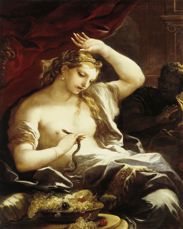 The Death of Cleopatra by Luca Giordano | Oil Painting Reproduction