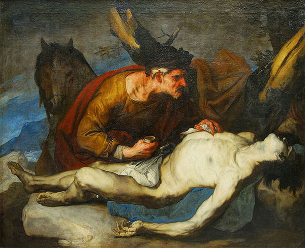 The Good Samaritan by Luca Giordano | Oil Painting Reproduction