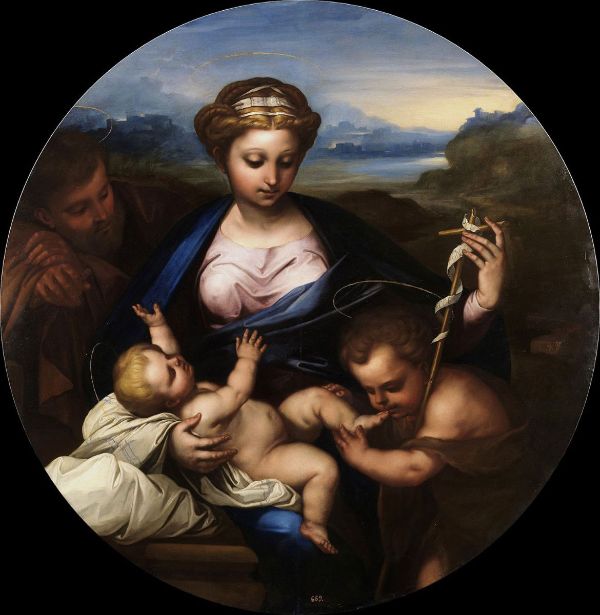 The Holy Family with the Infant Saint John the Baptist 2 | Oil Painting Reproduction