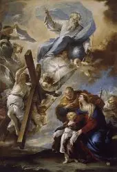 The Holy Family with the Symbols of the Passion By Luca Giordano