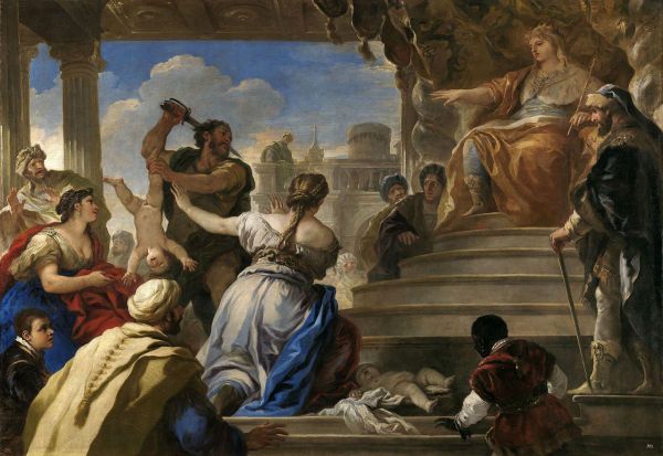 The Judgement of Solomon 1 by Luca Giordano | Oil Painting Reproduction