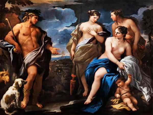 The Judgment of Paris by Luca Giordano | Oil Painting Reproduction