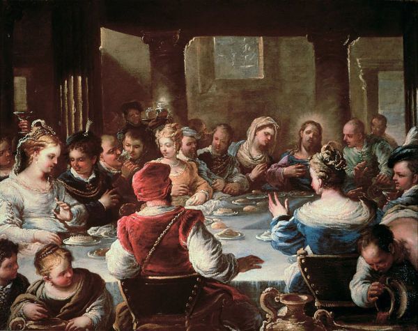 The Marriage at Cana 1663 by Luca Giordano | Oil Painting Reproduction
