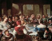 The Marriage at Cana 1663 By Luca Giordano
