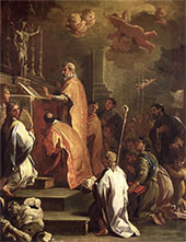 The Mass of St Gregory By Luca Giordano