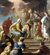 The Presentation in the Temple By Luca Giordano
