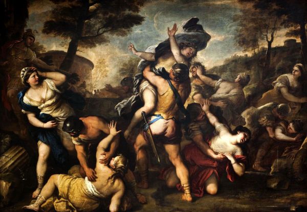 The Rape of the Sabine Women by Luca Giordano | Oil Painting Reproduction