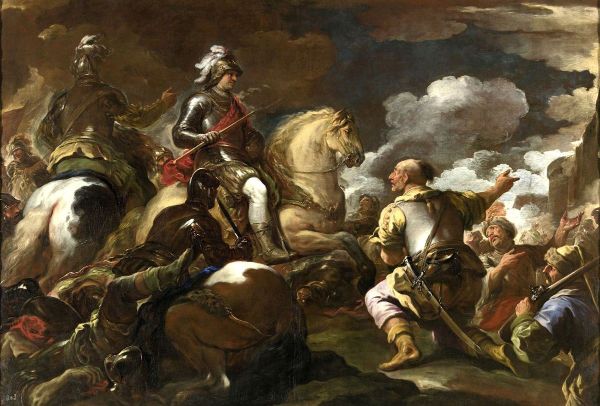The Taking of a Stronghold by Luca Giordano | Oil Painting Reproduction