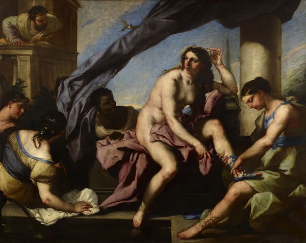 The Toilet of Bathsheba c1663 by Luca Giordano | Oil Painting Reproduction